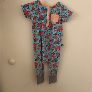 Rags Floral Kids One Piece with Pocket